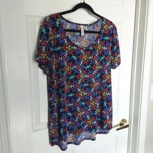 LuLaRoe Ladies Short-sleeved Tunic Top